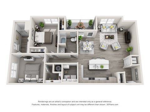 The Lakes at Eagle 2x2 C Floor Plan